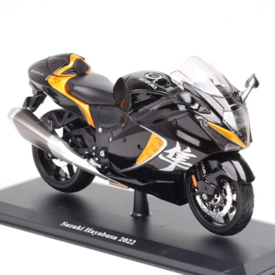1/12 Maisto Suzuki Hayabusa GSX1300RR Busa Race Bike 2022 Model Motorcycle Black - Image 1 of 4