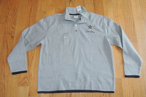 NWT NCAA WOMENS VANDERBILT UNIV 1/4 ZIP PULLOVER JACKET COMMODORES FLEECE GREY M Cover