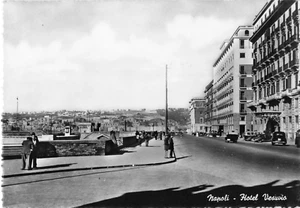 Postcard Italy Naples Hotel Vesuvio RPPC - Picture 1 of 2