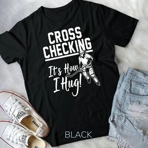 Funny Ice Hockey Gift For Kids Boys Girls Cool Game Player Unisex T-shirt - Picture 1 of 11