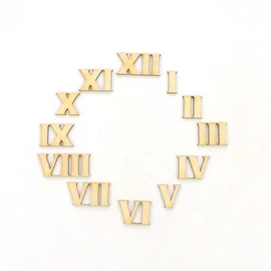 larghezza NUMERI ROMANI PAGARE von 1 FINO 12, Legno, in 25mm ALTEZZA, per GUARDA - Bild 1 von 3