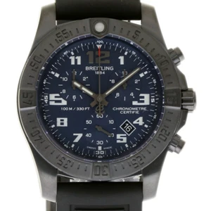 Breitling NEW Chronospace Night Mission V73330 RUBBBER BREITLING WARRANTY #BR27 - Picture 1 of 5