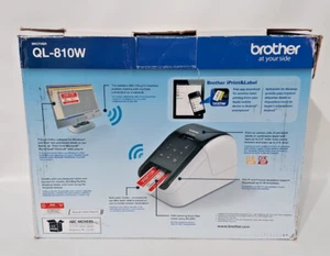 Brother Ql-810w Ultra-fast Label Printer with AC ADAPTER and Data cable - Picture 1 of 11
