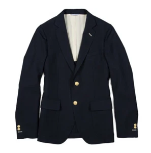 GANT RUGGER Men's Cotton Blend The Navy Hopsack Blazer 76905 - Picture 1 of 1