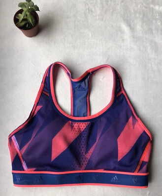 Adidas Don't Rest AlphaSkin Graphic Womens Sports Bra - Pink - Size XS Rare - Image 1 of 4