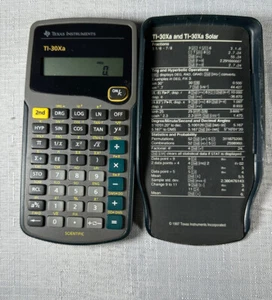 Texas Instruments TI-30X-A Scientific Calculator Cover TESTED Works - Picture 1 of 9
