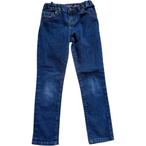 Youth Girls The Childrens Place Adjustable Tab Skinny Dark Rinse Jeans - Sz 8 - Picture 1 of 2