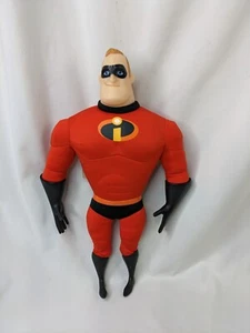Disney The Incredibles Mr Dad Man Plush 14 Inch Jakks Pacific Vinyl Face Hands - Picture 1 of 13