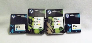  2 Packages HP 920 Combo Ink Cartridges 3 Colors &  2 Singles Sealed NIP Expired - Picture 1 of 3