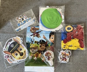107 Piece Paw Patrol Birthday Party Cake Decoration Balloons Stickers FREE SHIP - Picture 1 of 6