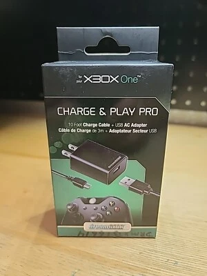 Dreamgear Charge & Play Pro para Xbox One con cable micro USB de 10 pies para Xbox One Foto 1 de 4