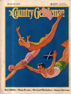 1932 Country Gentleman August - High dive swimmers; Rural racketeering; Legumes - Picture 1 of 1