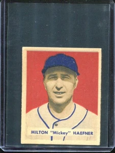 1949 Bowman Baseball # 144 Mickey Haefner (VG-EX) Very Good to Excellent - Picture 1 of 2