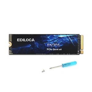 Ediloca 2TB M.2 NVMe SSD PCIe 4.0 For PS5 4800MB/S Internal Solid State Drive - Picture 1 of 11