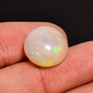 Opal Gemstone Welo round Opal Cabochon multi fire loose flashy opal stone 14 MM - Picture 1 of 3