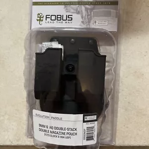FOBUS 6900NDNP Paddle Polimero Nero Opaco Doppio Caricatore PouchGlock 9/40 H&K Nuovo - Foto 1 di 2