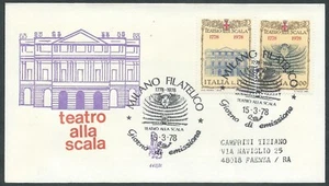 1978 ITALIA FDC VENETIA 441 TEATRO ALLA SCALA MILANO TIMBRO ARRIVO - CG - Imagen 1 de 1