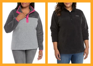 Columbia Ladies  Snap Fleece Pullover - Picture 1 of 33