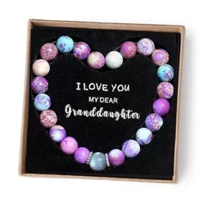 Granddaughter Birthday Gifts Cards Teen Girl Gifts Imperial Jasper-5.9 inch - Picture 1 of 8