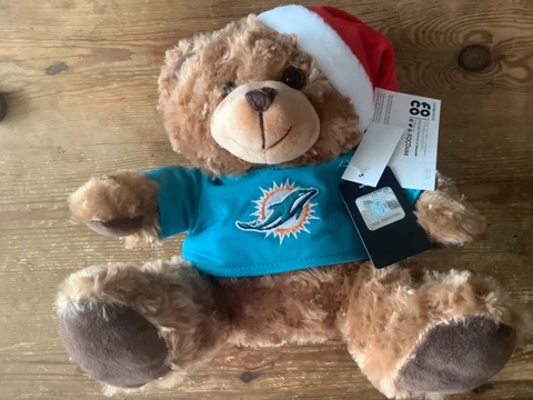 Miami Dolphins teddy bear official NFL product Cover