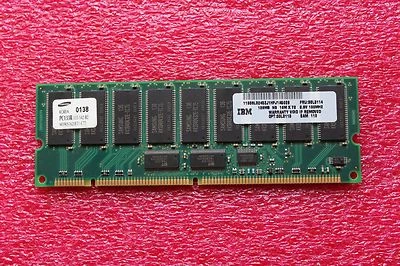 IBM 33L3113 128MB 100Mhz PC100 168-Pin SDR SDRAM ECC DIMM Memory - Image 1 of 3