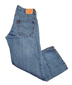 Vintage Levi's 550 Relaxed Blue Denim Medium Wash Jeans Boys 10 Husky 30x26 - Picture 1 of 15