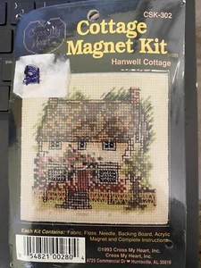Cross My Heart Cottage Magnet Cross Stitch Kit Hanwell Cottage CSK-302 - Picture 1 of 3