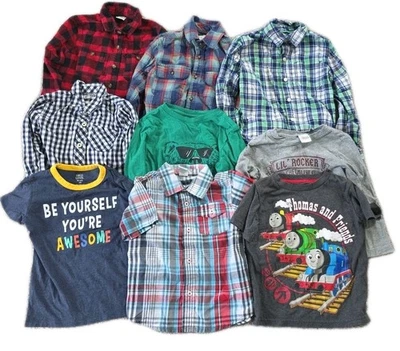 Lote de paquete de camisas para niños talla 4 (4T), 5 (5 (T), 4/5 Foto 1 de 4