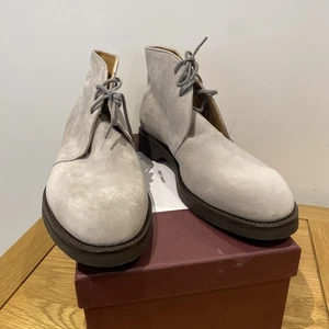 John Lobb DIXTER Chukka Boot Suede Mist BNIB 12 E £1395 - Picture 1 of 7