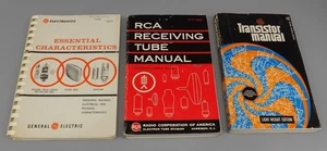 3 transistores vintage GE & RCA manuales electrónicos tubos de radiocontrol carga esencial - Imagen 1 de 13