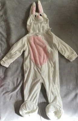 DISFRAZ CONEJO MANGA LARGA 1 Pieza Rosa/Blanco 12-18 Meses Foto 1 de 4