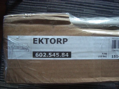 IKEA Ektorp 3-seat Sofa Slipcover TYGELSJO BEIGE Ektorp Sofa Couch Cover NEW NIB - Image 1 of 4