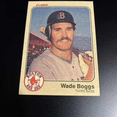 Tarjeta de novato Fleer Baseball Wade Boggs RC 1983 #179! NM-MT (CL1) Foto 1 de 4