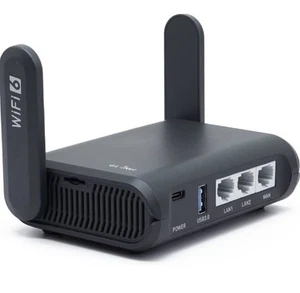 GL.iNet GL-AXT1800 Slate AX Travel Router Wi-Fi 6 VPN OpenWrt AdGuard USB3.0 NEW - Picture 1 of 6