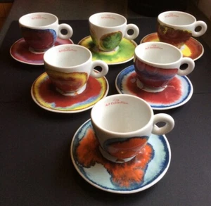 Illy Cappuccino Tassen Art Collection 2011 Francesco Clemente Set Sammlerzustand - Bild 1 von 23