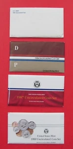 US Mint Sets 1981, 1984, 1987, 1988 - Picture 1 of 4