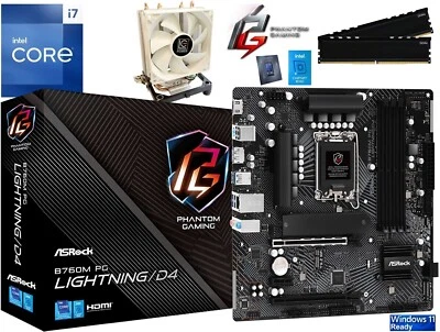 PC Aufrüstkit Intel Core i7-14700 bis 64GB DDR4 mit TPM 2.0 ASRock B760M PG - Bild 1 von 4