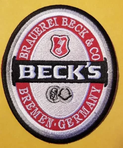 Beck's Bremen Deutschland bestickter Aufnäher ca. "3,25 x 4" - Bild 1 von 2