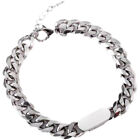 Minimalist Hip Hop Metal Bracelets for Women Men Titanium Steel Pendant BracelIJ