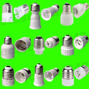 ES E27 TO BC B22 E14 E27 E40 GU10 G9 MR16 G24 Lamp Holder LED Adaptor UK SELLER - Picture 1 of 11