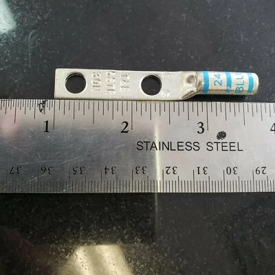 T & B STR6 30N Blue Die 24, 2 Hole Lugs Compression Connectors NEW - Image 1 of 4