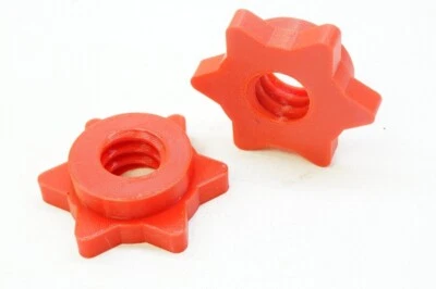 SPEEDWAY (2) 1" Weight Check Nut Spin Lock Screw Dumbbell Spinlock Collars Barbell