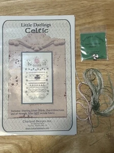 Little Darlings Celtic Crosstitch Kit Charm Chart And Threads Floss No Fabric - Picture 1 of 6