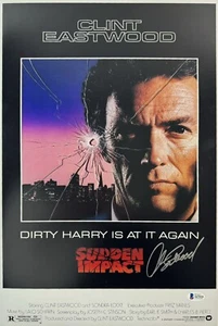 FOTO 12x18 firmada autografiada por Clint Eastwood impacto repentino Bas Loa A67018 - Imagen 1 de 3