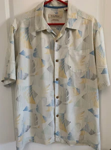 Tommy Bahama Original Fit Short Sleeve Silk Shirt Size Large - Picture 1 of 6