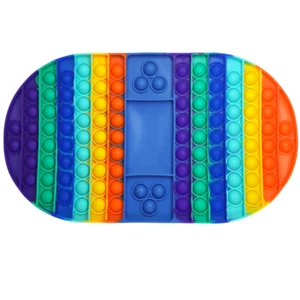 Juego de mesa jumbo Pop Fidget Block Push Bubble para familia Navidad calmante ovalado - Imagen 1 de 4
