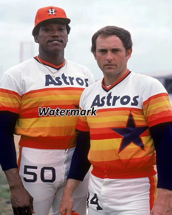 MLB 1980's Houston Astros J.R. Richard Nolan Ryan Color 8 X 10 Photo Picture - Image 1 of 1