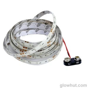 2835 Tira LED con Cable Plomo + Conector Batería 9V Rojo Blanco Azul Amarillo Verde - Imagen 1 de 8