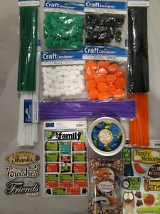 Konvolut Scrapbooking.  Dose mit Blumen, Bastelbedarf & VIELEN Überraschungen GRATIS. - Bild 1 von 9