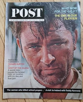 THE SATURDAY EVENING POST JULY 11-18 1964 RICHARD BURTON WHAT NOW FOR GOP - Image 1 of 2